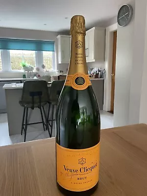 Veuve Clicquot Dummy Display Glass Bottle LARGE Brut NEW Sealed EMPTY Champagne • £99.99