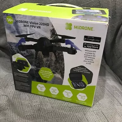 Midrone Vision 220 HD FPV Wifi Drone Quadcopter With VR Goggles • £17.99