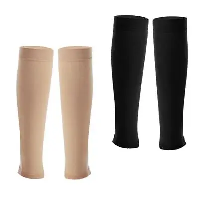 2 Pair Compression Socks Women Men Leg Varicose Veins Elastic Stockings • £14.20