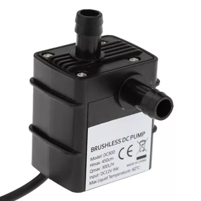 Ultra-quiet Mini 9W DC12V Micro Brushless Water Oil Pump Submersible 300L/H C2G3 • $9.59