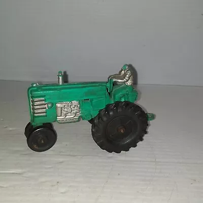 Vintage Auburn Green W/ Black Wheels Rubber Farm Tractor Toy  • $19.99