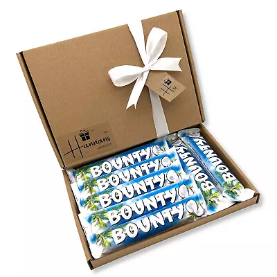£9.99 • Buy Bounty Milk Chocolate Coconut Twin Bars Personalised Gift Hamper Birthday Easter