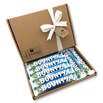 £9.99 • Buy Bounty Milk Chocolate Coconut Twin Bars Personalised Gift Hamper Birthday Easter