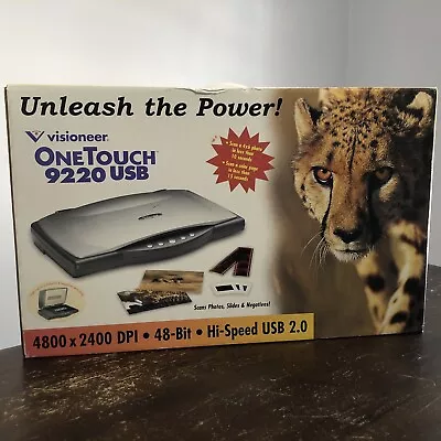 Visioneer OneTouch 9220 High Speed USB 2.0 FlatBed Scanner New In Open Box • $14.99