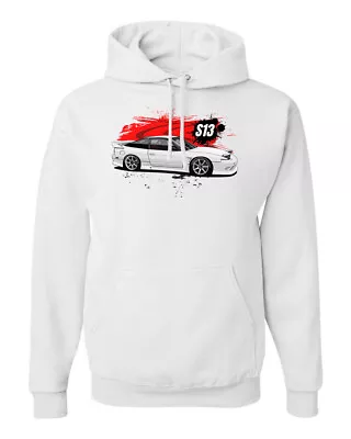 Cartoon 240sx S13 JDM Car Hoodie Racing Import Shirt Tuner Apparel Drift • $38.99