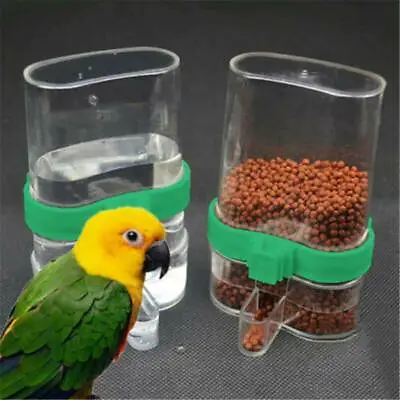 £4.90 • Buy Bird Water Drinker & Feeder Bottle Anti-Algae Finch Canary Budgie Birds Cage Hot