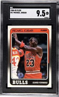 1988-89 Fleer #17 Michael Jordan SGC 9.5 MINT+ • $775