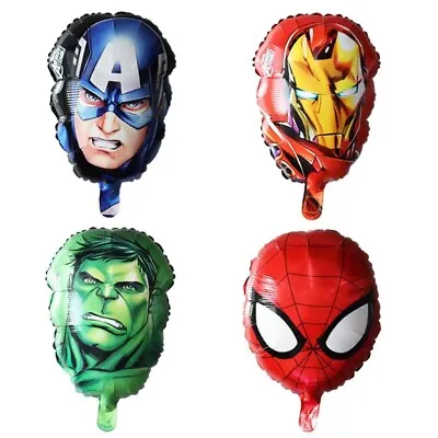$3.59 • Buy 4 PCS 17  Foil Party  Balloons Avengers Hulk Spiderman Iron Man Captain America