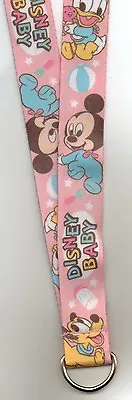  Disney Pin Lanyard Disney Baby With Mickey Minnie & Donald 40 Inch Adult Size • $7.84