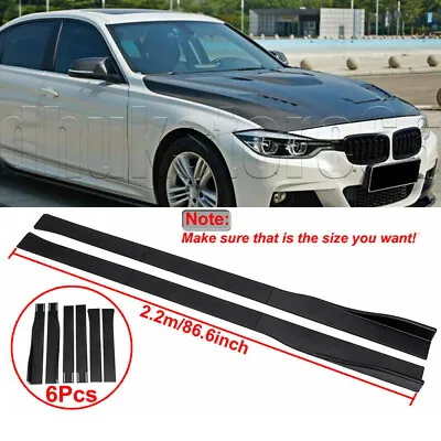 86.6  For 320i 325i 330i 335i E90 Glossy Black Splitters Extension Side Skirts • $45.95