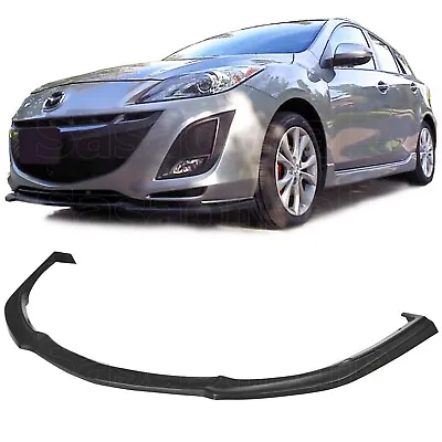 [SASA] Fit For 2010-2013 Mazda 3 Base Hatchback MZ PU Front Bumper Lip Spoiler • $61