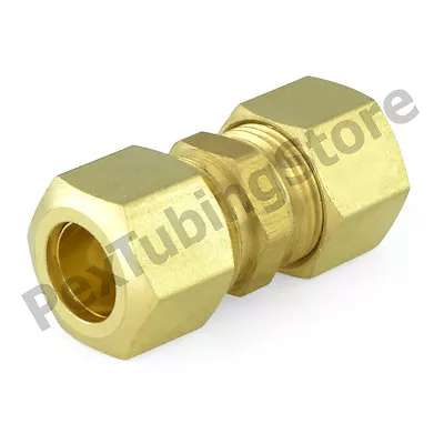 (25) 1/4  X 1/4  OD Tube (Lead-Free) Brass Compression Union Fittings • $24