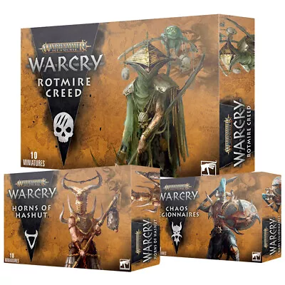  WarCry Warband Starter Sets Warhammer Age Of Sigmar Miniatures Army In A Box • £37.50