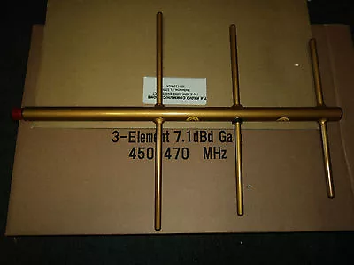 NEW Yagi Base Antenna UHF 450 - 470 - 3 Elements - 7.1 DBd Gain - WELDED Quality • $99.98