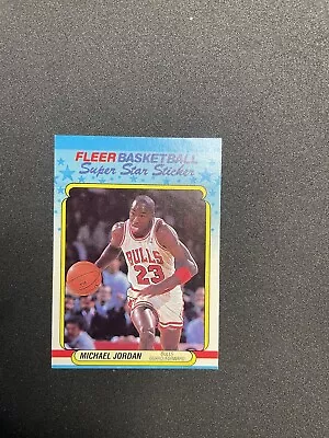 1988-89 Fleer Michael Jordan Sticker • $5.50