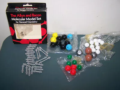 Vintage 1984 The Allyn And Bacon Molecular Model Set Chemistry Science Kit 100% • $24.99