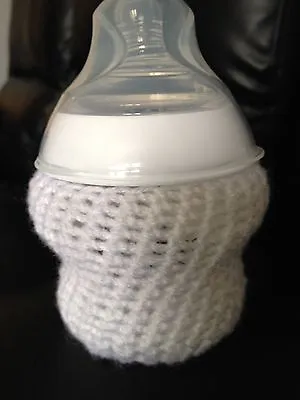 Handmade Crochet Baby Bottle Cover Any Brand 5oz Tommee Tippee Dr • £7