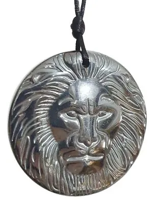 Hematite Lion Necklace Pendant Large Pendant Rasta Lion Of Judah Rastafari Boxed • $21.52