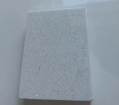 White Glitter Quartz Stone Sample I Quartz & Granite Worktops I All Colours • £0.99
