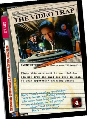 X-Files 101361 CCG Card The Video Trap  • $0.99