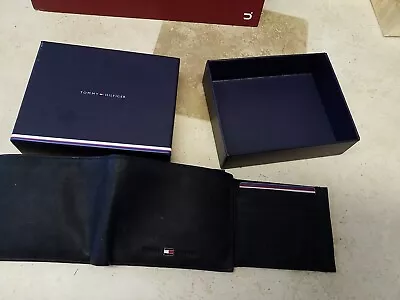 £16.65 • Buy Tommy Hilfiger Wallet Men's Black Leather USED ONCE 