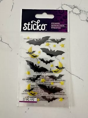 Sticko Autocollant 27PC Black/Yellow Mini Bats Epoxy Stickers Scrapbooking Craft • $4.49