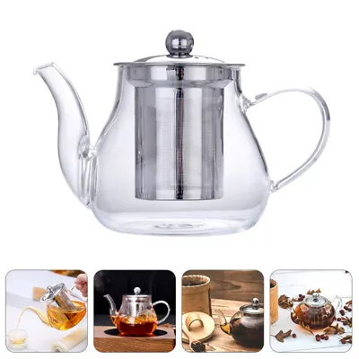  Household Glass Teapot Infuser For Loose With Strainer Kung • £16.38