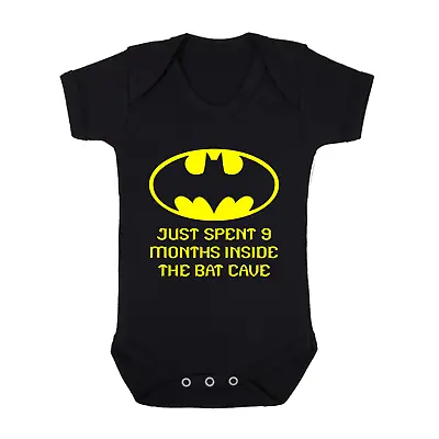 £7.99 • Buy Just Spent 9 Months Inside The Bat Cave Batman Babygrow