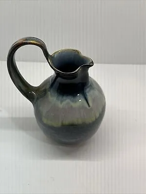 Vtg. Ceramic Pottery Small Blueish Purple? Pitcher Vase Used Ga20 • $18.75