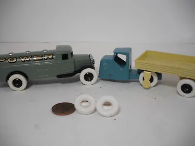 New Tires! Large Dinky Toys  17mm O/d Smooth White Tires. Set Of 4 • £4.82