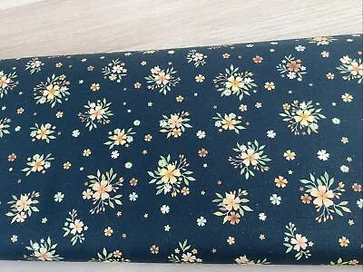 CLEARANCE Bolt End 30cm X 110cm 100% Cotton Fabric Dear Stella Peach Floral • £1.75