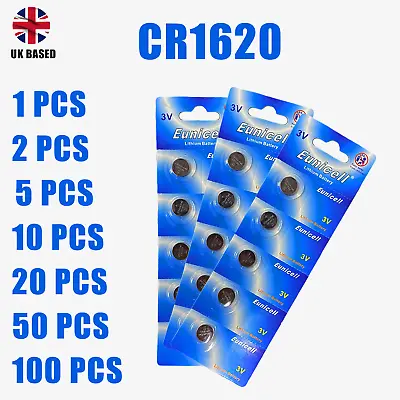 CR1620 Car Key Batteries CR1620 Alarm Remote Fob Batteries Enuicell UK • £20.98