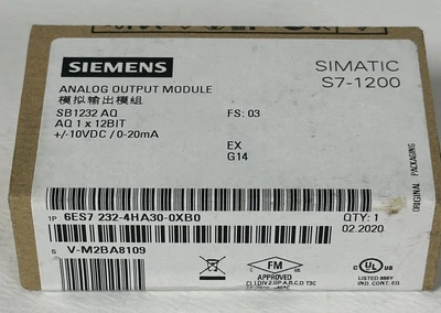 $129 • Buy New Genuine Siemens Analog Output Module 6ES7 232-4HA30-0XB0 Simatic S7-1200