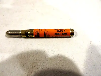 Vintage Bullet Advertising Pencil-Lake Superior Granite & Marble Works Soo MI • $4.99