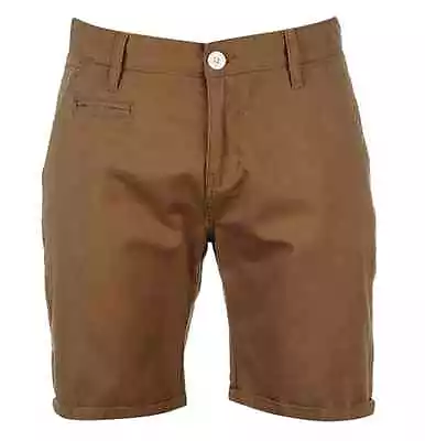 £14.99 • Buy Mens Brave Soul 100% Cotton Twill Short Chino Shorts Slim Skinny Roll-Up Summer