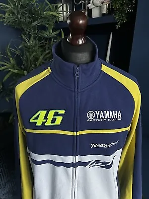 Yamaha Racing Doctor Valentino Rossi VR46 Motorsport Zip Sweater Jacket Mens L • £49.99
