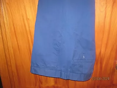 Dockers Size 38 X 32 Royal Blue Khaki Pants Men's Flat Front D3 Classic Fit • $24.95