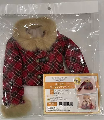 Dollfie Dream BJD DD Volks Plaid Coat Faux Fur Jacket  • $38