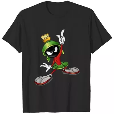 Marvin The Martian Wo Short Sleeve Clasic Black T-Shirt All Size S-5XL Gifts • $15.95