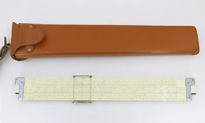 K&E Keuffel Esser 4081-3S 1210 Log Duplex Decitrig Slide Rule Leather Case 1947 • $66.49