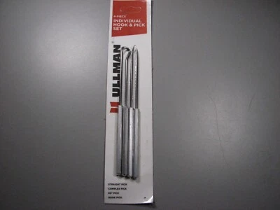 $11.95 • Buy Ullman Devices 4 Pc Pick Set- Aircraft, Aviation Automotive Tools
