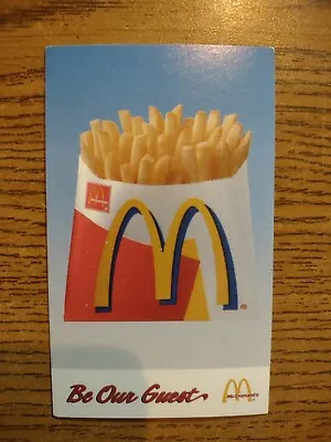 McDonalds Collectible Coupon - Be Our Guest Free French Fries 2001 - NO VALUE • $2.49