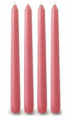 4 Pcs Pink Taper Dinner Candles 10-inch Tall X 0.75 (3/4)inch Diameter. • $10.99