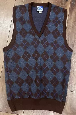 Vintage Pipeline Argyle Sweater Vest Made In USA Medium • $10