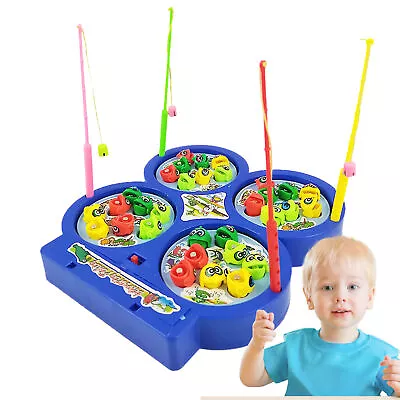 Kids Fishing Game Fish Game Set Electric Magnetic Educational Kids Fishing Toy • $18.71