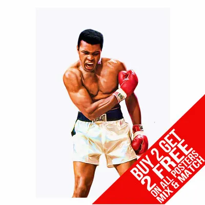 Muhammad Ali Cc7 Boxing Gym Poster Art Print A4 A3 Size Buy 2 Get Any 2 Free • £6.97