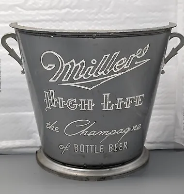 Vintage Miller High Life Plastic Champagne Bucket Thomas A. Schhutz Co Man Cave • $24.99