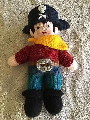 Hand Knitted Pirate Doll Toy Mascot  • £8