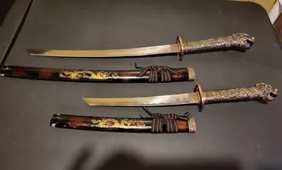 $125 • Buy Highlander Sword Ramirez Katana Connor MacLeod Duncan Dragons Head  Blade Set