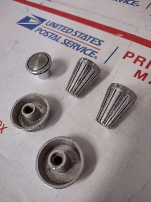 $29 • Buy LOT OF 5 GM CHEVROLET IMPALA NOVA RADIO KNOBS 1960s NICE DRIVERS OR RESTO 60s